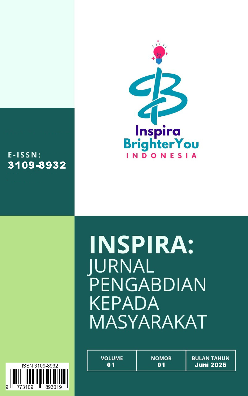 					View Vol. 1 No. 1 (2025): Inspira: Jurnal Pengabdian Masyarakat
				